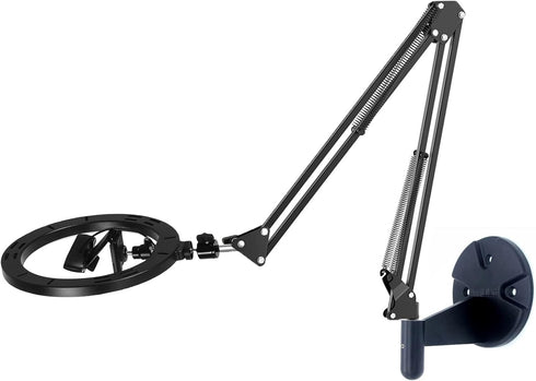 Kiyo Pro Webcam Ring Light Wall Holder, 10'' Streaming Light with Wall Folding Mount for Razer Kiyo Webcams