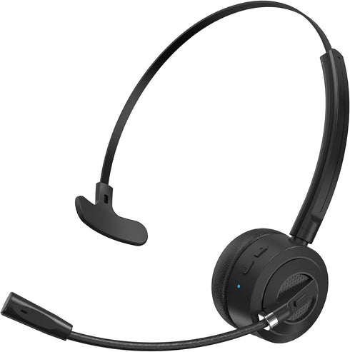 BlueFire Bluetooth Headset with Microphone, Single-Ear On-Ear Headphones, Lightweight & Comfortable, Clear