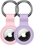2 Pack Linsaner Compatible AirTag Case Keychain, Silicone Holder for Apple AirTag GPS Accessories