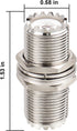 XRDS -RF 2pcs UHF Female to UHF Female Bulkhead Connector 50O Impendence Adapter for CB Radio