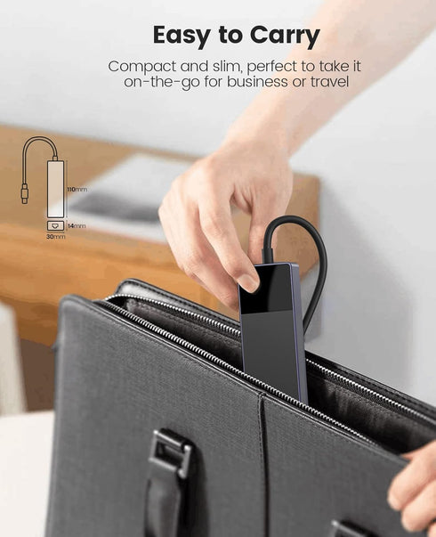 USB C Hub, ORICO 5 in 1 MacBook Docking Station Multiport Adapter with PD 60W, HDMI 4K@30Hz, Compatible with Dell/HP