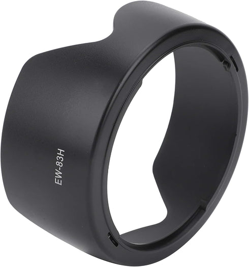 2PCS Camera Lens Hood EW-83H for Canon EF 24-105mm f/4L is USM Lens, Black Plastic Mount