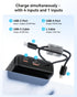 Kuulaa 20000mAh, 22.5W Pack 17 16 15 14 13 12 Portable Charger with Built in Cables Travel Power Bank with LED Display