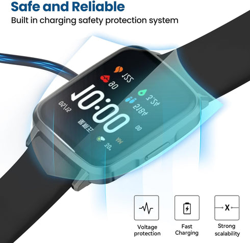 2-Pack Charger Compatible with Veryfit/Da Fit Smart Watch, Replacement Charging Cable for Smart Watch with Da Fit App