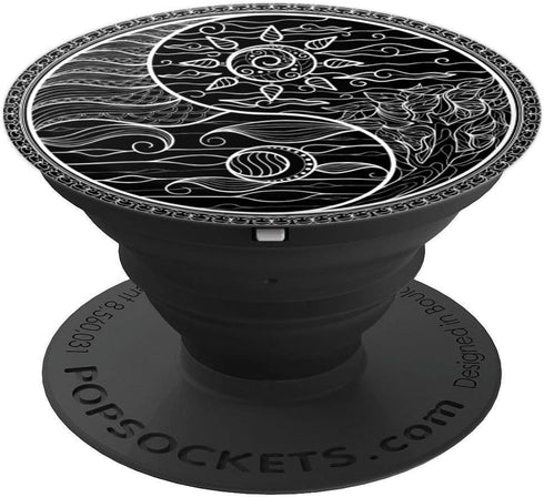 Yin Yang Day Night Chakra Moon Sun Zen - Spiritual PopSockets Adhesive PopGrip