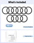 10 PCS Ultra-Thin Magsafe Sticker for MagSafe Ring, Compatible with iPhone 15 Pro Max, 15/14/13/12 Series, Black
