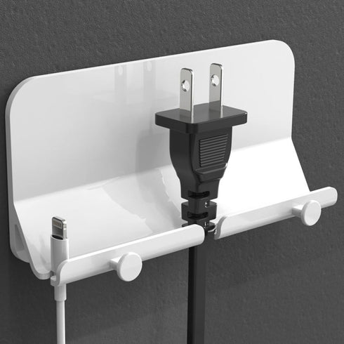 BESPORTBLE Wall Adhesive Phone Charging Stand with Hook, Smartphone Holder and Storage Organizer for Bedroom