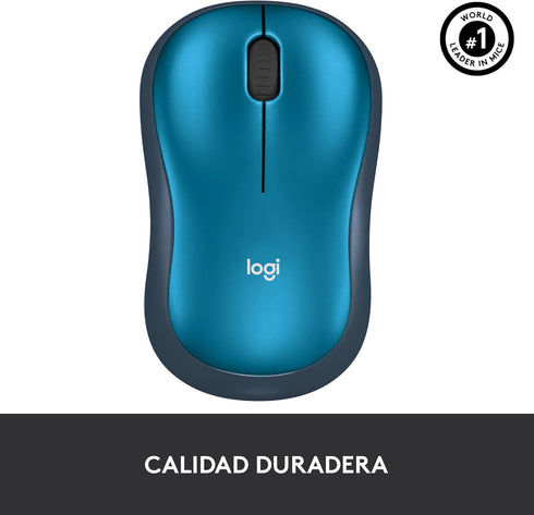 Logitech M185 Wireless Mouse, 2.4GHz with USB Mini Receiver, 12-Month Battery Life, 1000 DPI Optical Tracking,