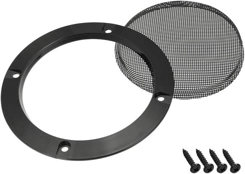 uxcell 2pcs 2" Speaker Grill Mesh Decorative Circle Woofer Guard Protector Cover (Black)