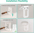 WALI Outlet Shelf Wall Holder, Bathroom Shelf up to 10lbs, Space Saving Organizer, 1 Pack, White