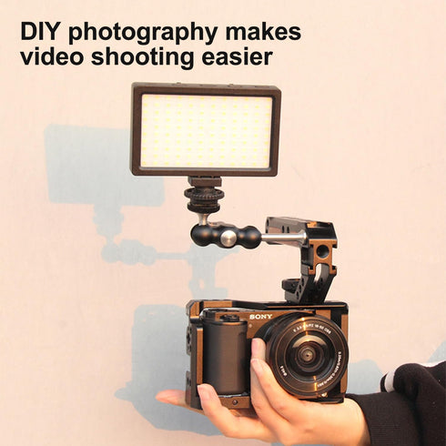 Top Handle for Camera Cage, Universal Hand Grip with Cold Shoe Mount for Camera, Monitor, Microphone