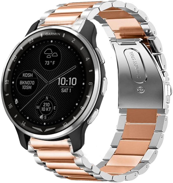 Quick Release Stainless Steel Straps for Garmin D2 Air Band, Compatible with Garmin D2 Air X10 GPS Smartwatch