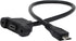 zdyCGTime (30cm) Micro USB Panel Mount Cable, Micro USB Male to Female Data Extension Cable