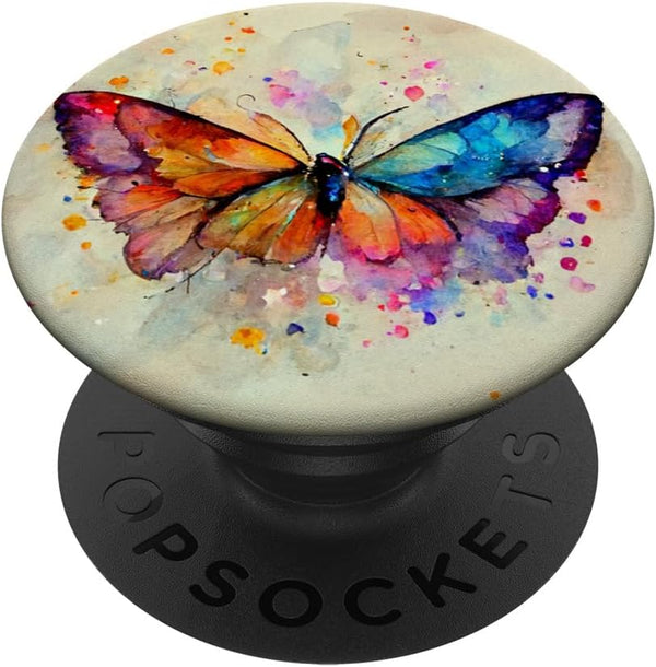 Women's Butterfly Colorful Decoration PopSockets Standard PopGrip