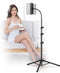 Awlbstruse Ipad Tripod Stand, Gooseneck 65" Height Adjustable Floor Stand with 360 Rotating
