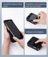Caka Slim Shockproof Case for Galaxy Z Flip 6, with Hinge Protection and Screen Protector for Wireless Charging