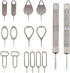 Gallipower 16pcs SIM Card Removal Tool Kit,SIM Ejector Tool,Phone Card Tray Opener Pin,Standard