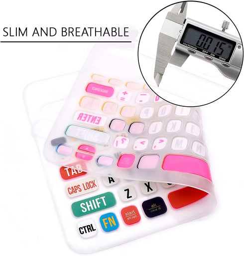 WYGCH- Ultra Thin Silicone Keyboard Cover for Logitech K480 Multi-Device Keyboard Protective Skin