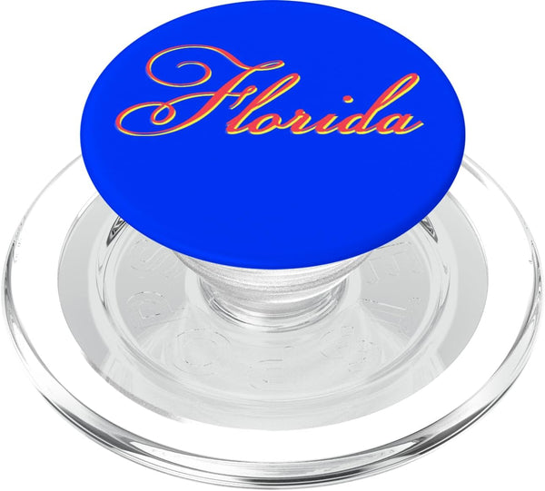Florida-Sport Tourists Mementos PopSockets MagSafe PopGrip for iPhone - Orange-Red-Blue