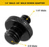 Bruislard 8 1/4" 3/8" Set Pieces & Camera Screw Adapter Camera Tripod Adapter Cameras Mount Screw for DSLR Flash