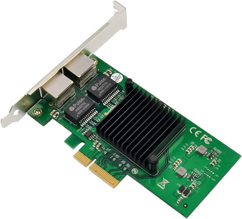 Dual-Port PCIe X4 Gigabit Network Card 1000M Ethernet Adapter with Intel 82576 for Windows/Linux