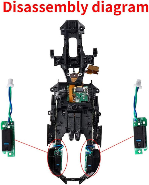 Mouse Button Board Replacement with D2FC-F-7N Micro Switch for G900 G903 Mouse