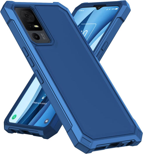 Ailiber TCL 40 XE Phone Case with Screen Protector, 2 Layer Structure Protection, Blue