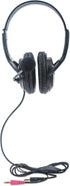 Manhattan Lightweight Over-Ear Stereo Headset, 6 ft. Cable, Two 3.5 mm Plugs, Adjustable Microphone