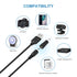 Powseed 5V Universal DC Power Cable, USB to DC Charging Cord with 13pcs Adapter Plugs for Webcam, Router, Power Bank,