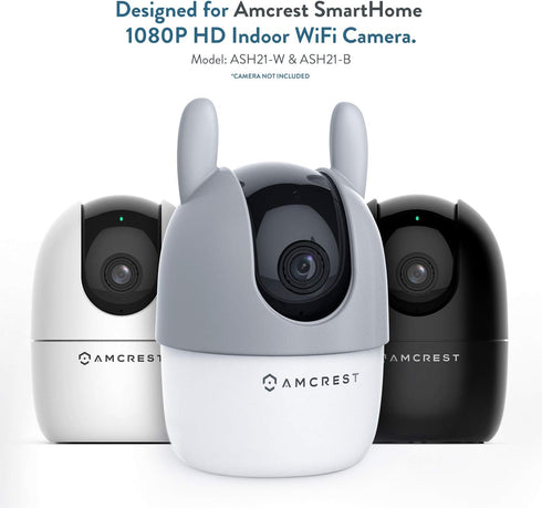 Amcrest ASH21 Silicone Cover, Bunny Camera Skin for ASH21, Grey