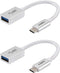 USB C to USB Adapter (2-Pack), USB Type-C to USB 3.0 OTG Converter, Thunderbolt 3 to USB Female Adapter, Compatible