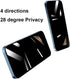 2 Pack 360 Degree Privacy Screen Protector for Samsung Galaxy S24 Ultra, Anti-Spy 4 Sides Soft Film 6.8 inch