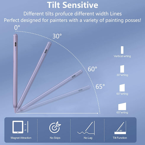 Stylus Pen for iPad with Palm Rejection, Apple iPad Pro 11/12.9, Compatible with iPad 10th/9th/8th/7th/6th Gen