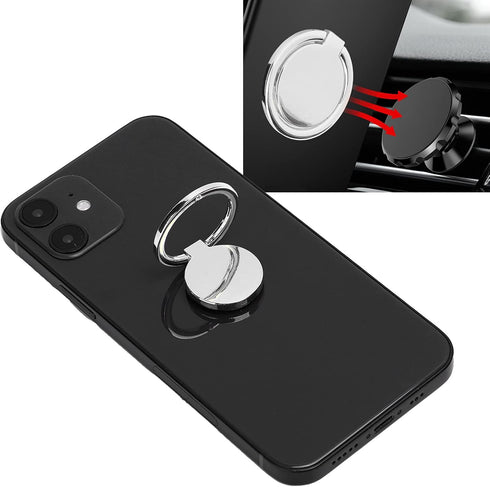 Phone Ring Holder, Mobile Phone Finger Ring Grip 360 Adjustable Metal Holder for Phones