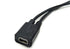 Duttek Mini USB Multi Charging Cable, 10 inch Y Splitter Cable, Mini USB Female to Micro USB Male 2 in 1 Cord Black