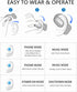 Open Ear Bluetooth 5.3 Headphones, Black Single Wireless Earbuds with Earhooks, Noise-Cancellation Stereo Sound, 36