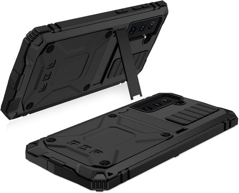 MIYI Waterproof Case for Samsung Galaxy S21 Plus/S21+ 5G, Heavy Duty Military Protector Cover, Black