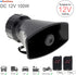 ePathChina 7 12V 100W (2PCS Tone Sound Loud Car Siren Vehicle Horn Hooter/Ambulance/Siren/Traffic Sound with Black