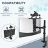 WORLDLIFT 16 inch 100100 mm VESA Monitor Mount Shelf for Streaming - Holds Cameras, Webcams, Microphones & Lights
