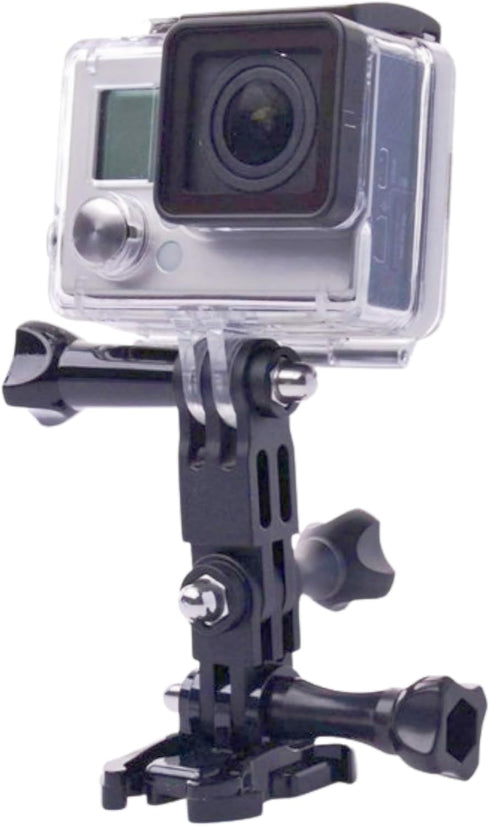 3-Way Adjustable Extension Pivot Arm Adapter Mount Kit for Action Cameras, Long and Short, Straight Joints
