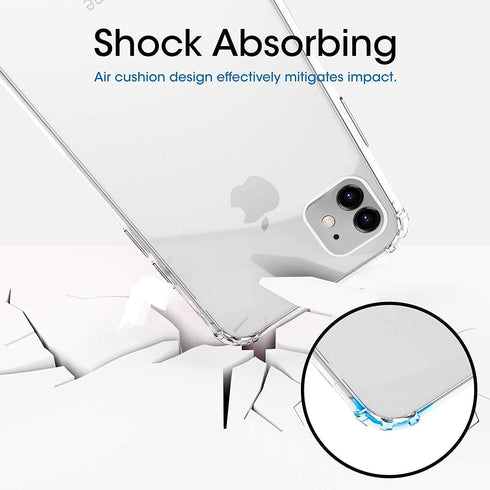 Magnetic Clear Case for iPhone 11 Pro Max, Anti-Yellow Soft Silicone TPU, Mag-Safe Wireless Charging, Crystal Clear
