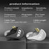 CCA CRA Ultra-Thin Diaphragm IEM Earphones - Dynamic Driver Bass Earbuds, 2Pin Cord, Compatible with iPhone, Android,
