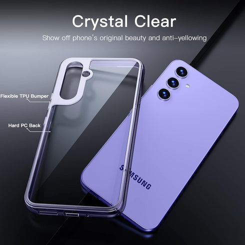 JETech 2-in-1 Shockproof Case for Samsung Galaxy A54 5G 6.4" with Clear Back & 2-Pack Tempered Glass Screen Protectors