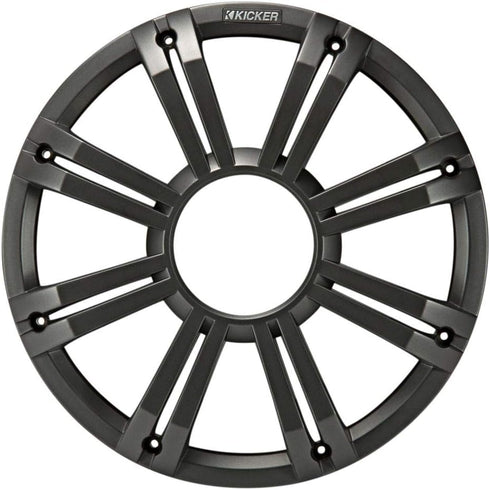 Kicker 45KMG10C 10" Charcoal Grille w/LED for KM10 + KMF10 Subwoofer