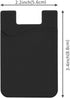 Credit Card/ID Card Holder - Silicone Material, Attach to Almost Any Phone, Carry Essential Cards with Safe Flight Cloth