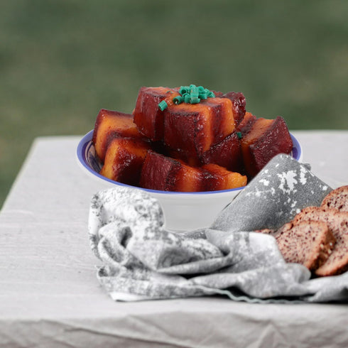 5.11 Inch YARNOW Fake Braised Pork Belly Realistic Simulated Food Model for Photography Props Restaurant Display