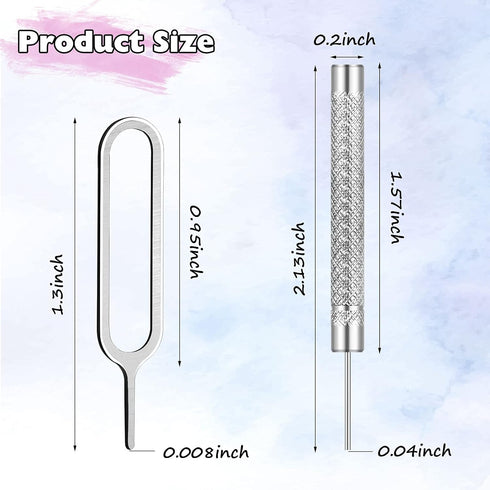 Frienda 30 Packaging 2 Pieces SIM Card Removal Tool SIM Card Tray Eject Pins Opening Removal Tool Cellphone Eject Pin