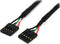 StarTech USBINT5PIN Internal 5 Pin USB IDC Motherboard Header Cable, Black, 1.5 Feet