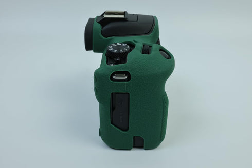 R100 Camera Case, BMAOLLONGB Fullbody Thin Lightweight Silicone Cover for Canon Eos R100, Green