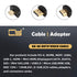CY Cable 90 Degree Right Angled VGA RGB Male to Straight Male Extension, 3COAX+6C for Monitor Projector Computer